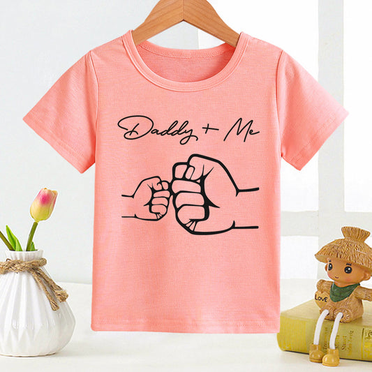Kids Monogram Print Short Sleeve
