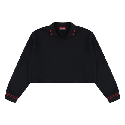 Women's Crop Collared Sweatshirt 410GSM