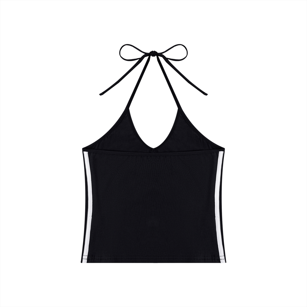 Women's Color Block Halter Crop Tank Top 210GSM