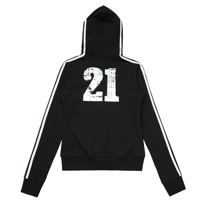Color-Block Zip-Up Hoodie