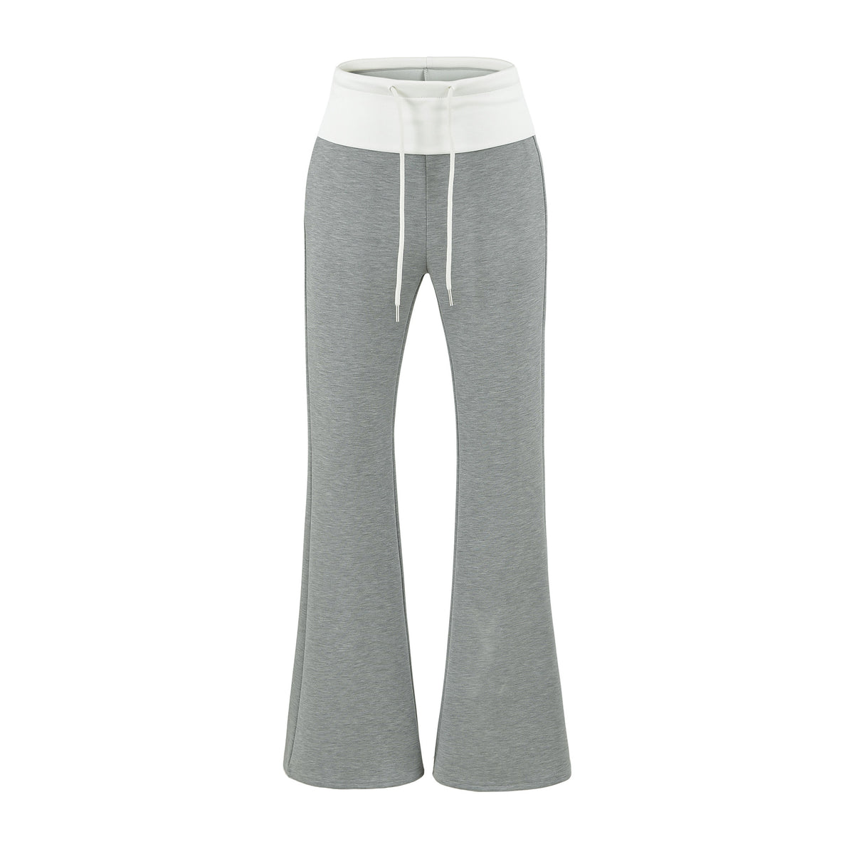 Light Gray Casual Flared Sweatpants for Women