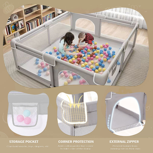 Baby Playpen With Mat Activity Centre