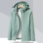 Couple Single-layer Jacket Windproof Sports Fleece-lined Padded Overalls