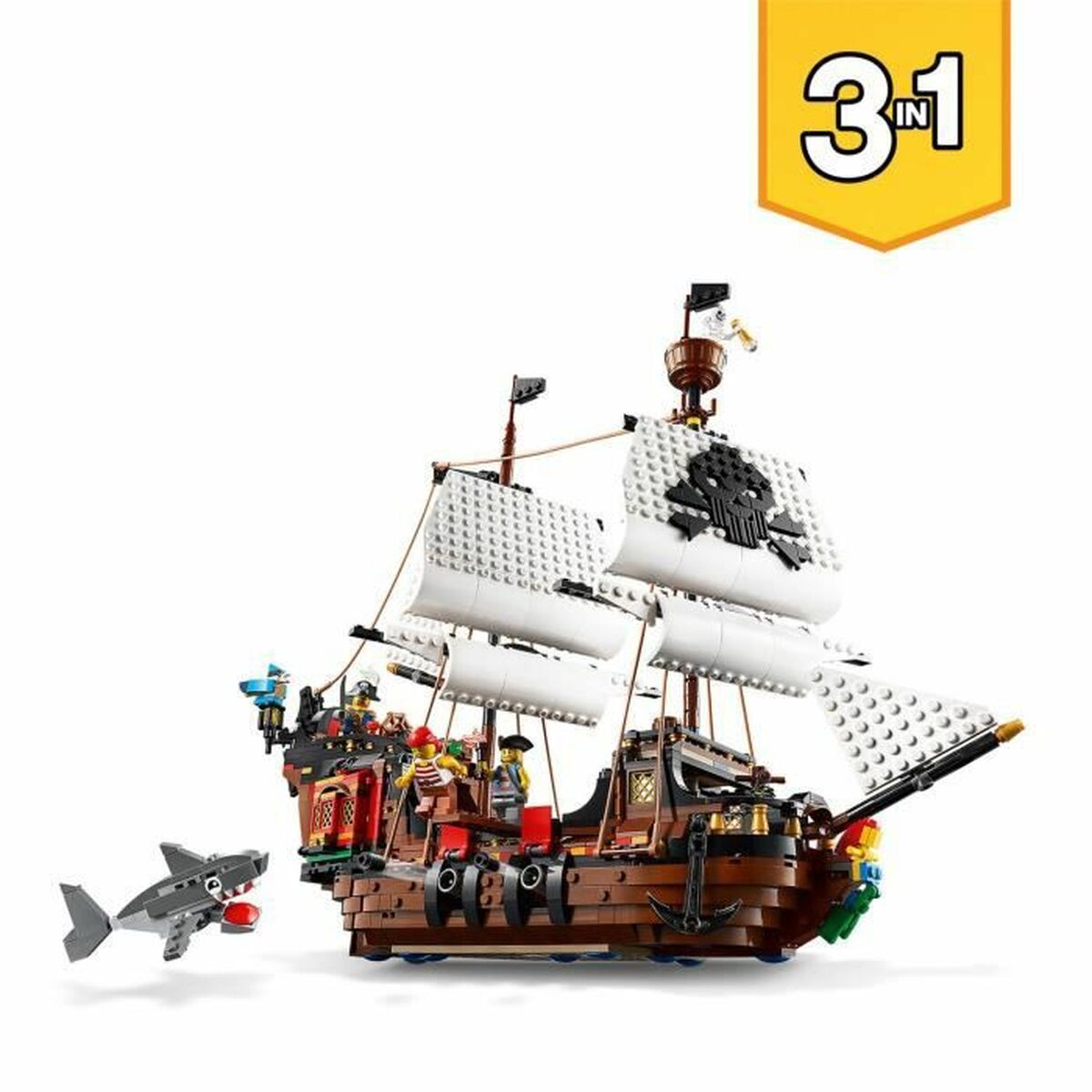 Vehicle Playset   Lego Creator 31109 Pirate Ship         3-in-1 1260 Pieces