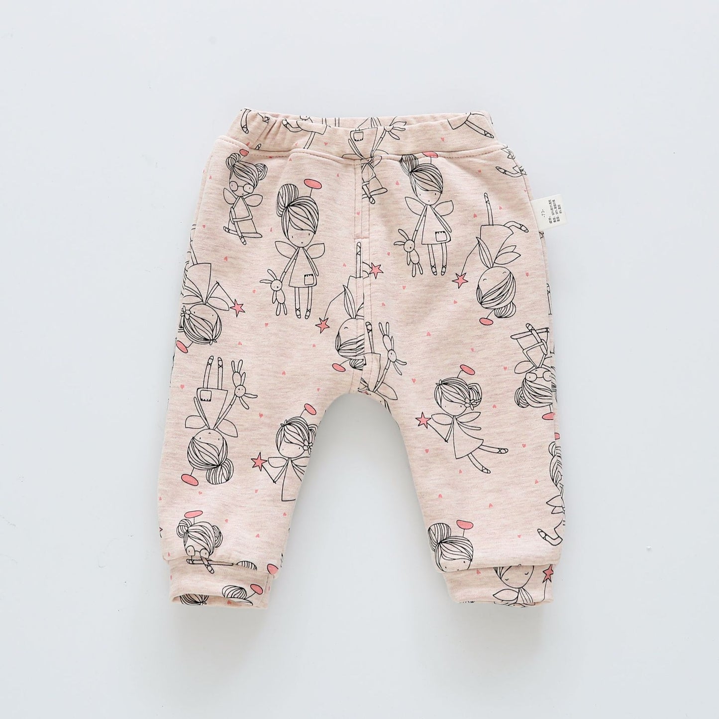 Kids Cartoon Velvet-Lined Leggings