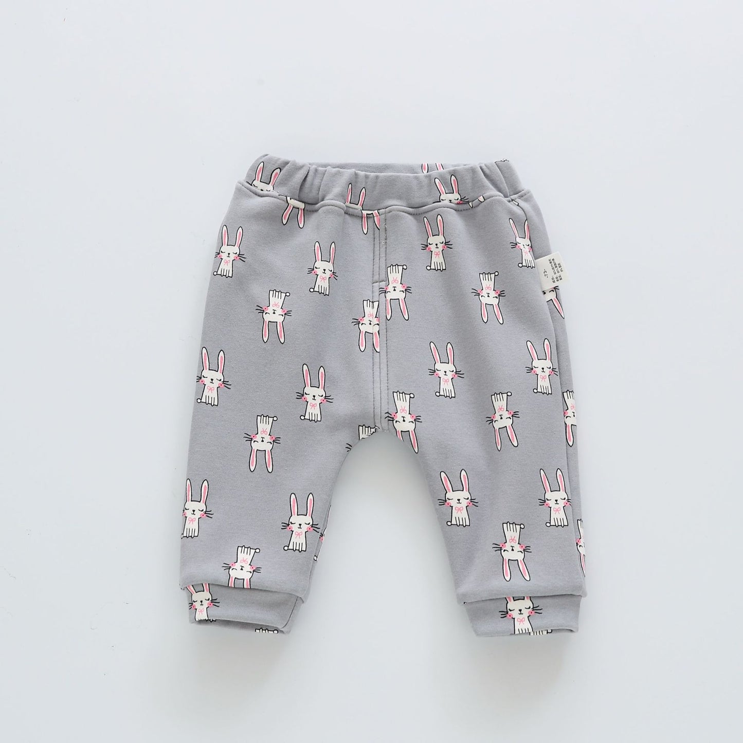 Kids Cartoon Velvet-Lined Leggings