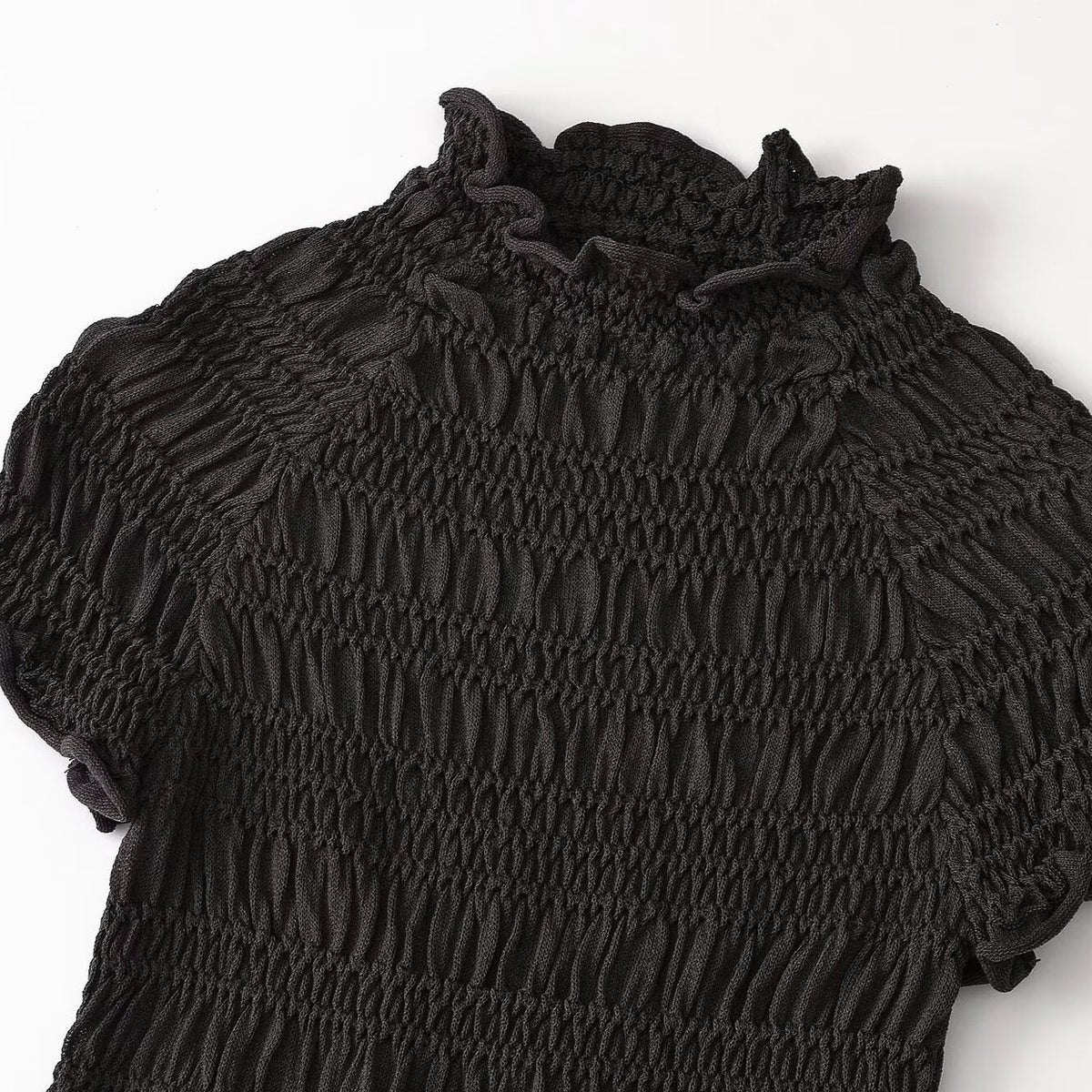 honeycomb knitted sweater