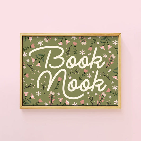 BOOK NOOK COTTAGE PRINT