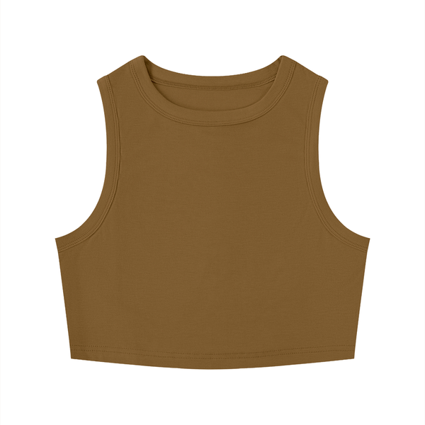 Women's Tight Crewneck Crop Tank Top