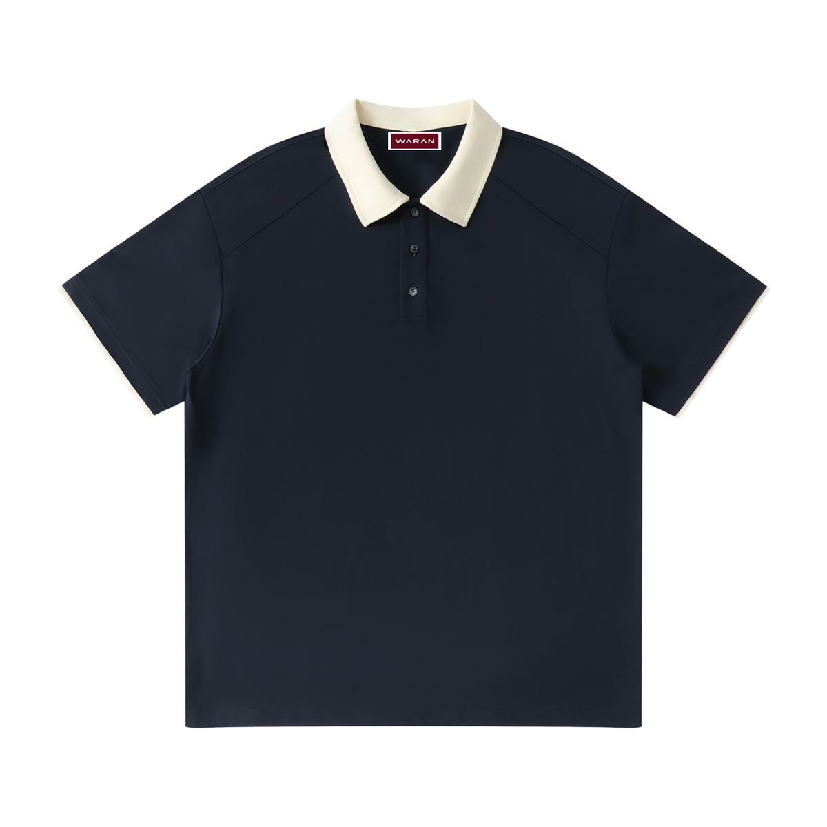 Waran Contrast Collar Raglan Polo Shirt