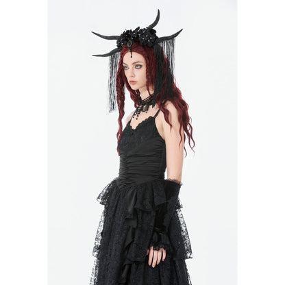 Robe gothique en satin et dentelle Dark in Love