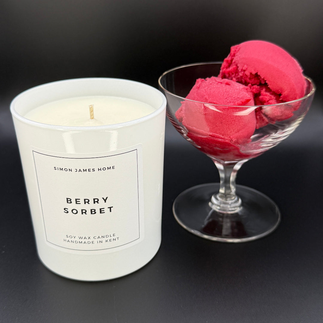 Berry Sorbet Candle - Handmade Soy Wax
