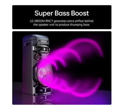LG XBOOM RNC7 700W BLUETOOTH MEGASOUND PARTY SPEAKER DAB+ LED LIGHTS OPTICAL USB
