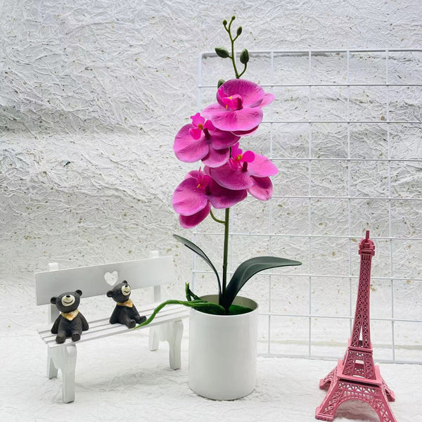 Simulated Bonsai Artificial Flower Bonsai Simulated Butterfly Orchid - Stuffs & Savers