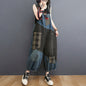 Spring Summer Denim Big Pockets Overall Jumpsuit Sleeveless