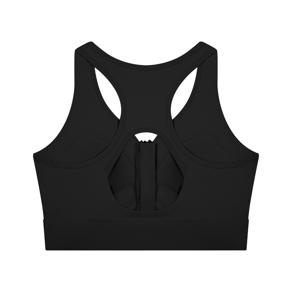 Women’s Cropped Zip Yoga Sports Bra