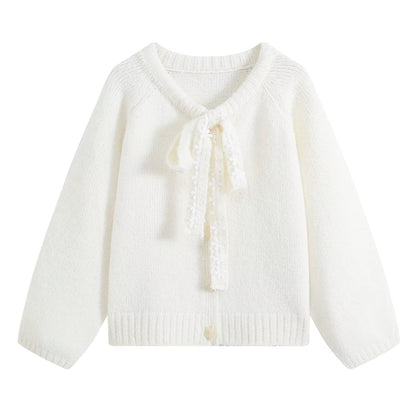 lace collar knitted sweater for women