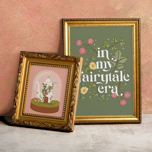 FAIRY TEA POT HOUSE PRINT