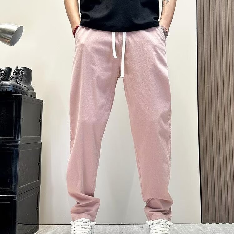 Men's Slim-Fit Straight Cut Casual Pants