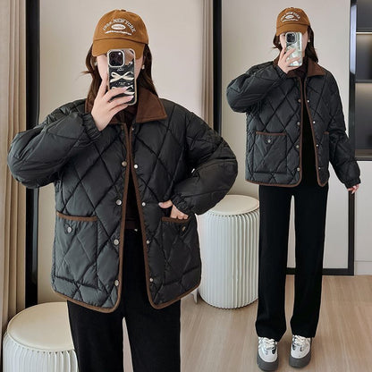 Rhombus Cotton-padded jacket