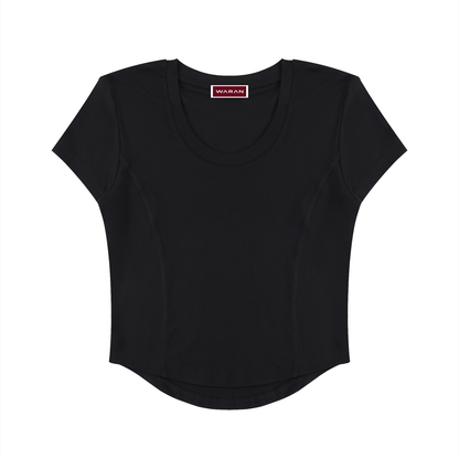Women's Paneled Crop T-Shirt