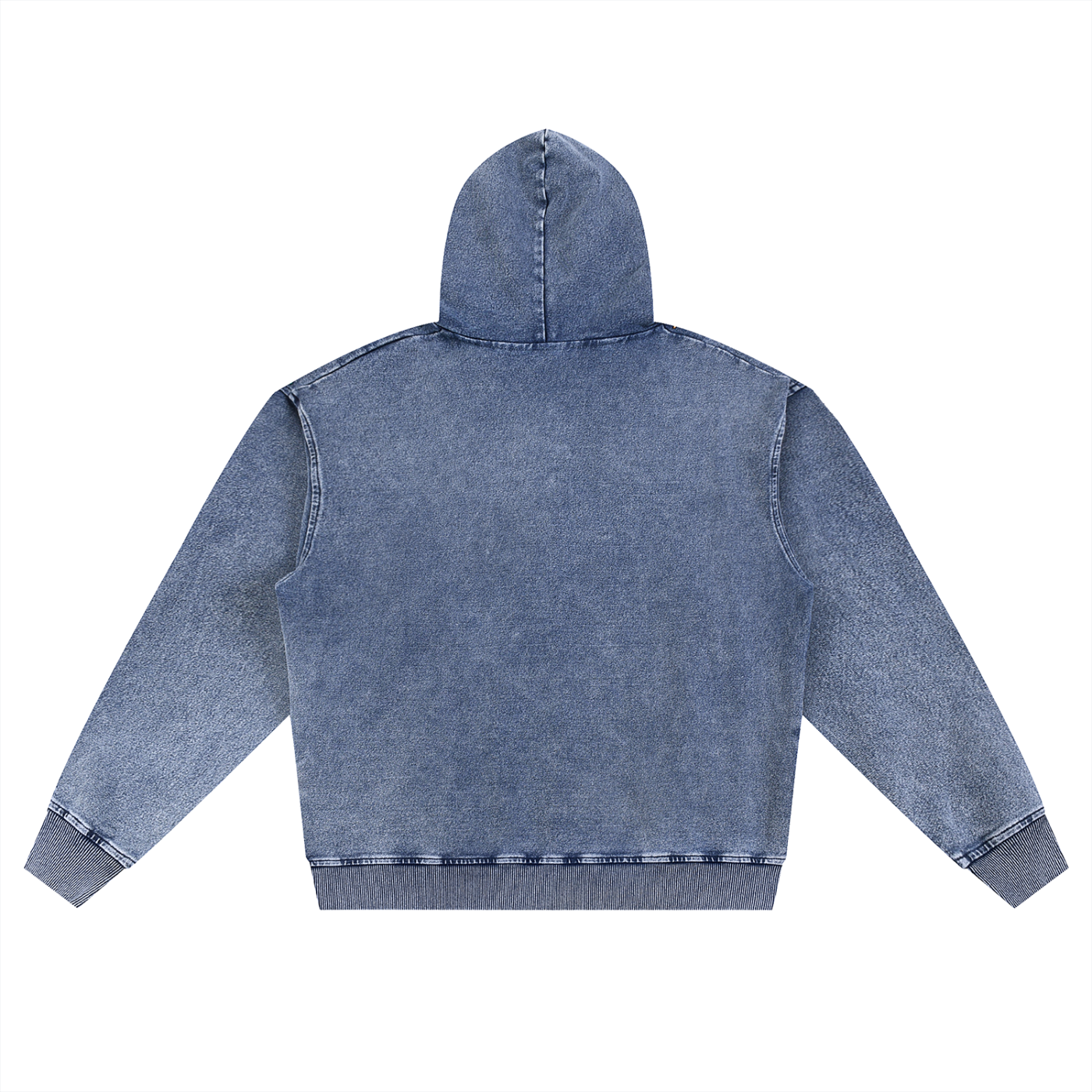 Waran Snow Wash Oversized Zip-Up Hoodie 380GSM