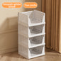 4 Pack Plastic Closet Organizer Bins