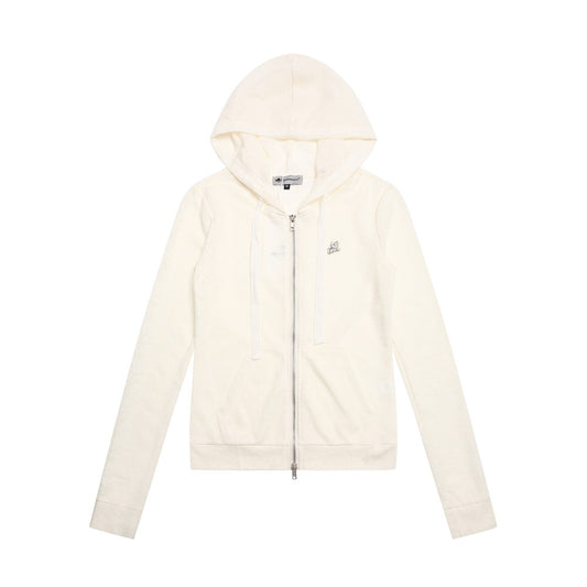 Flower Pattern Hooded Open Casual Design Unique Hoodie Coat