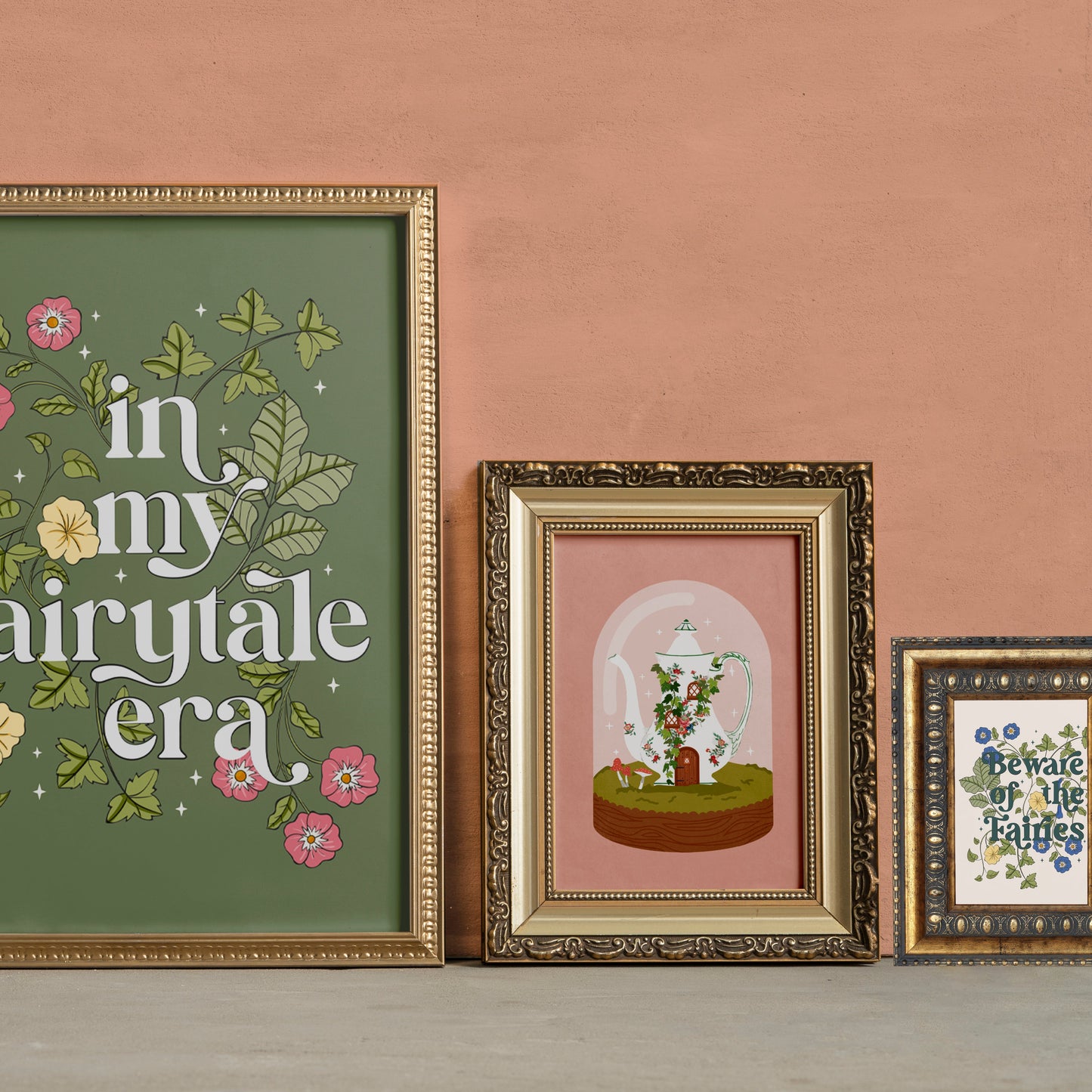 FAIRY TEA POT HOUSE PRINT