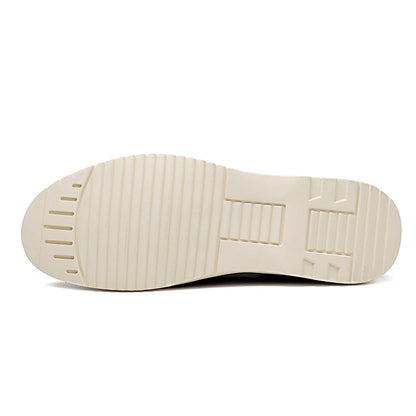 Men's Round Toe Leather Casual Shoes
