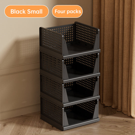 4 Pack Plastic Closet Organizer Bins