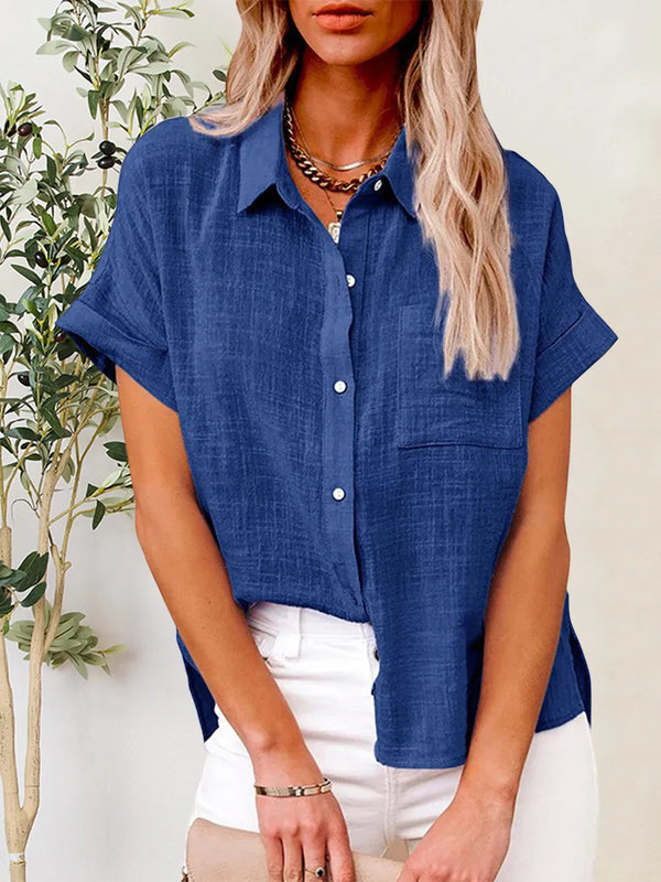 Chemise boutonnée à manches courtes
