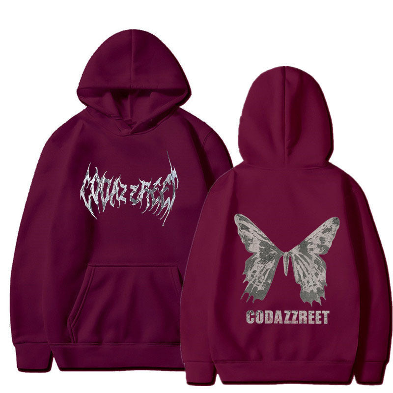 Hip Hop Butterfly Hoodie Streetwear