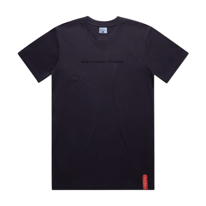 NVYSKN Mens Cotton Latin Design T Shirt “Dum Vivimus, Vivamus”