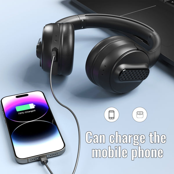 Bluetooth Headphones with Power Bank