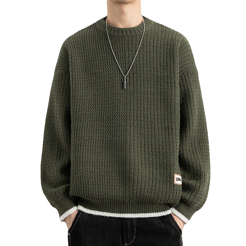 Men's Designer Style Thickened Loose Soft Knit Sweater