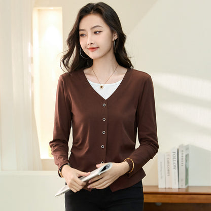 Slim fit long sleeved T-shirt