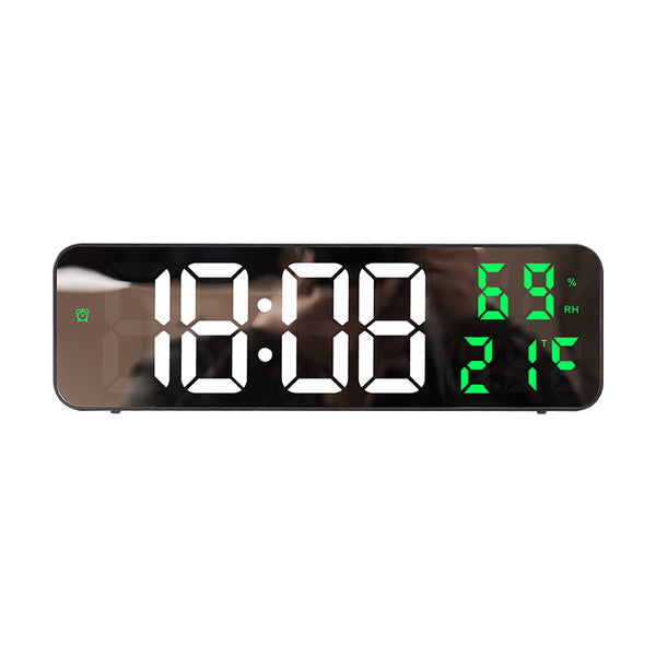 9-Inch Digital Clock with Temp & Humidity