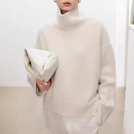 Women's High Neck Cashmere Sweater