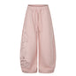Wide Leg Sweatpants with Star Sequin Embroidery