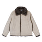 Women's Fleece-Lined Suede Lapel Collar Jacket