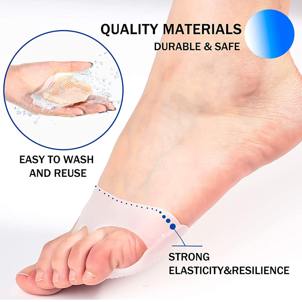 Silicone Forefoot Cushion Pads (2 Pairs)