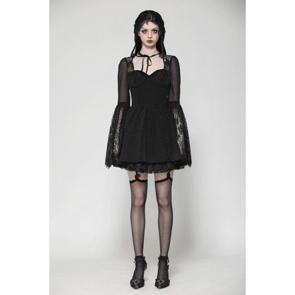 Robe en résille gothique à lacets Greta Dark Mystique de Dark in Love