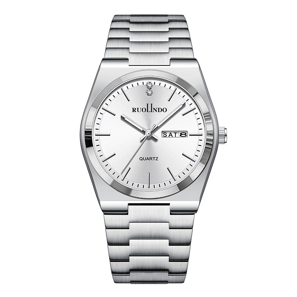 RUOLINDO Stainless Steel Luminous Men's Watch