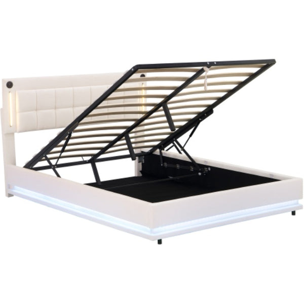 5ft King LED Hydraulic Storage Bed
