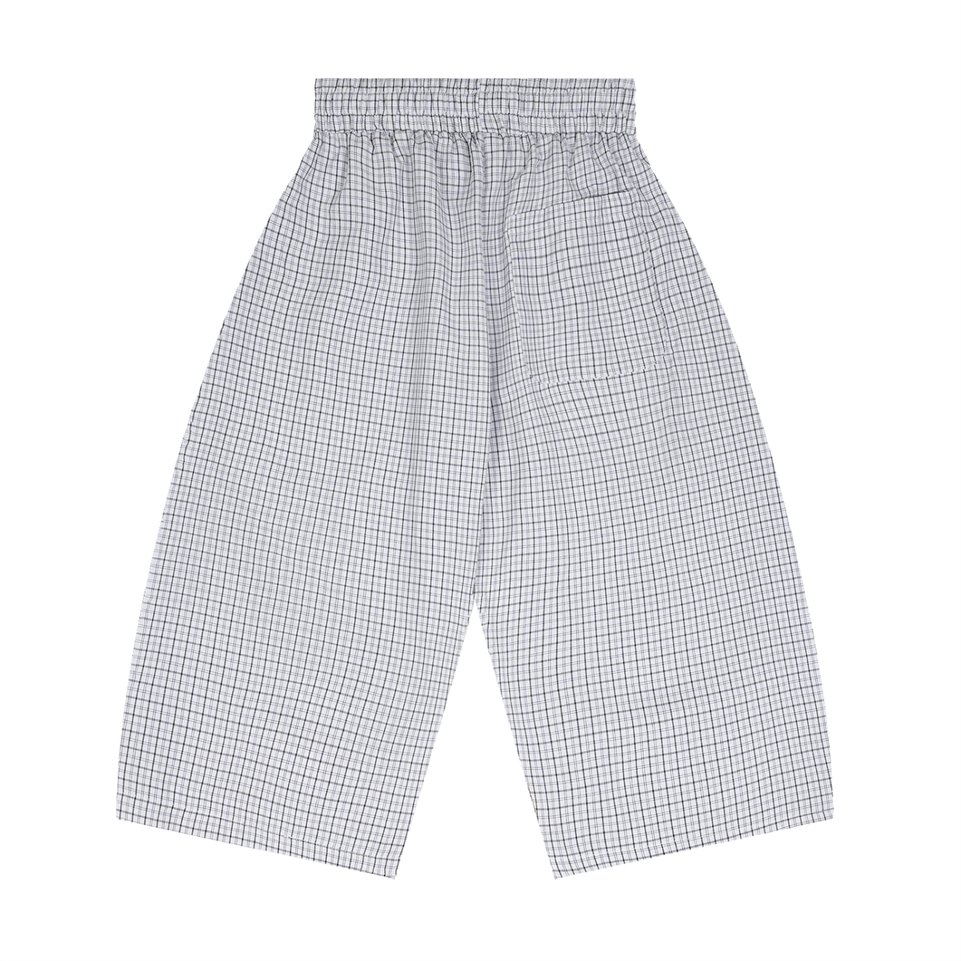 Unisex Plaid Loose Capri Shorts