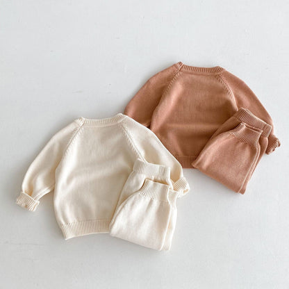 Baby Pullover Raglan L/S Top And Trousers