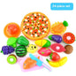 Children's Simulation Kitchen Vegetables And Fruits Plastic Toys Suit
