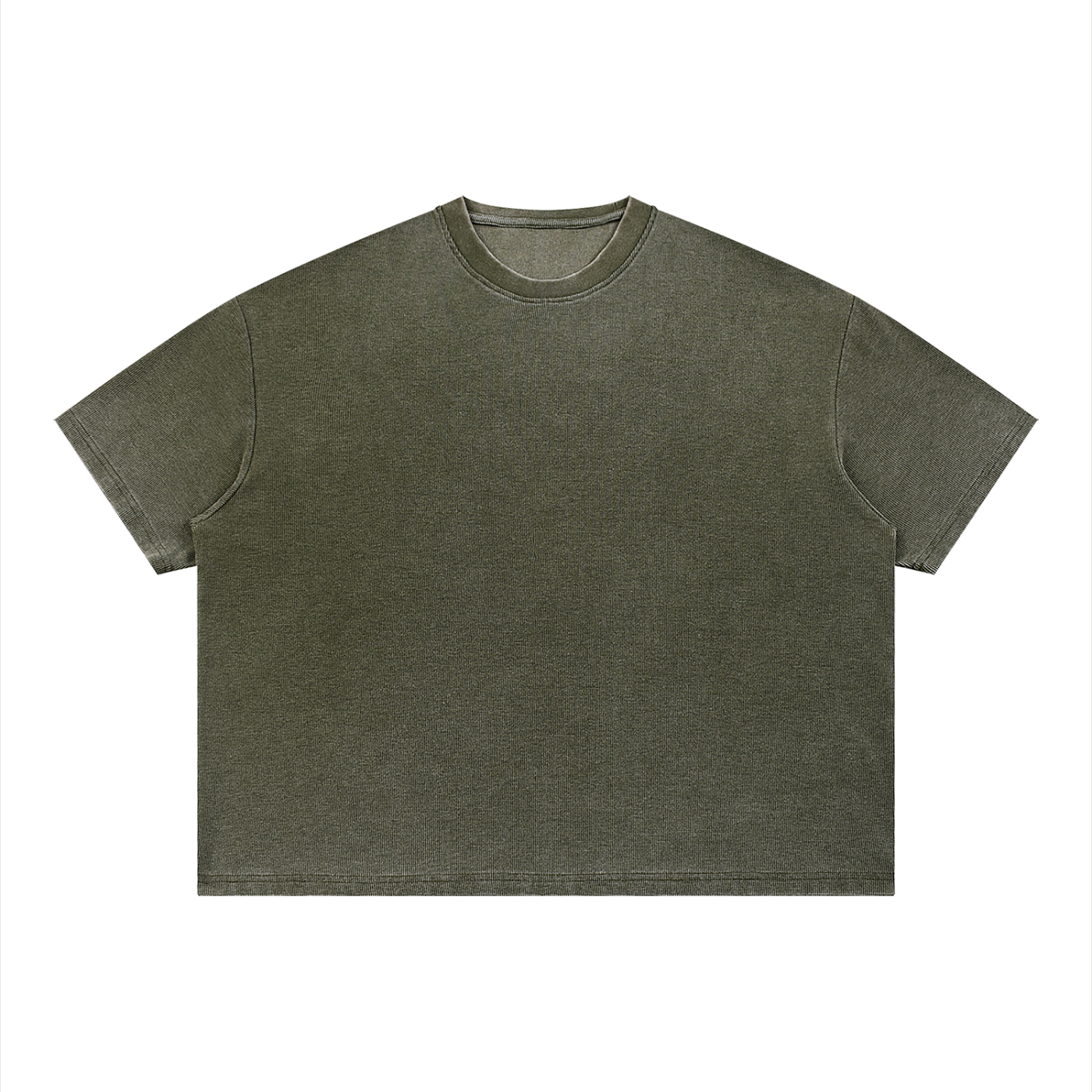 Unisex Vintage Wash Sunfade Boxy Waffle T-Shirt