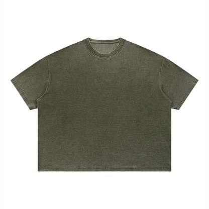 Unisex Vintage Wash Sunfade Boxy Waffle T-Shirt